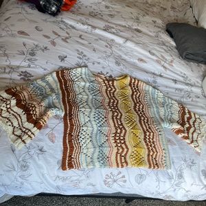 Size Medium knit multicolored sweater